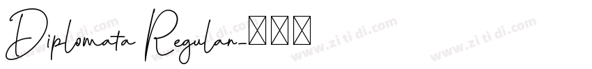 Diplomata Regular字体转换
